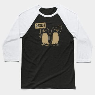 Resist-Penguin Baseball T-Shirt